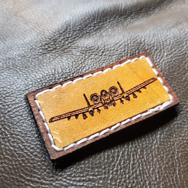 A-10 Warthog Leather Aircrew Pen Tab Patch