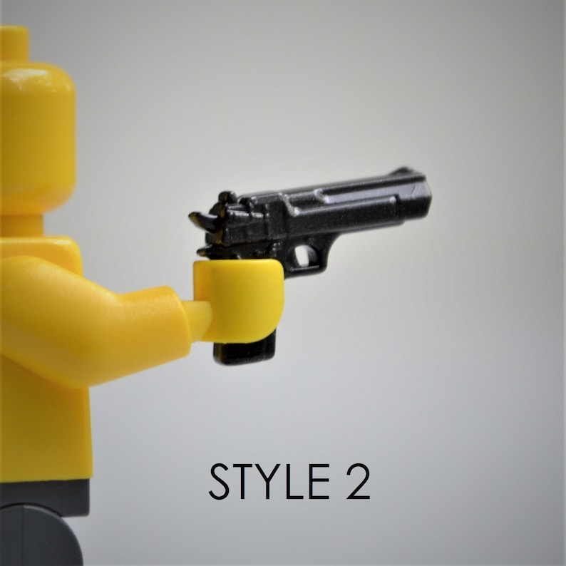 Pistol / handgun 3 styles to choose for LEGO minifigures // | Etsy