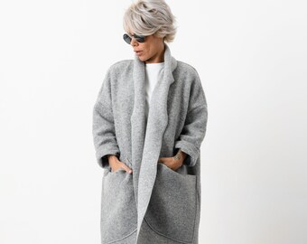 grey wool coats