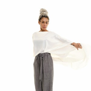 Off-The-Shoulder Maxi Tunic in White
