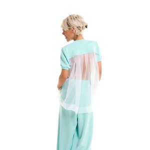 Blue Sweatsuit Set, Women Tracksuit, Activewear, Extravagant Sportswear