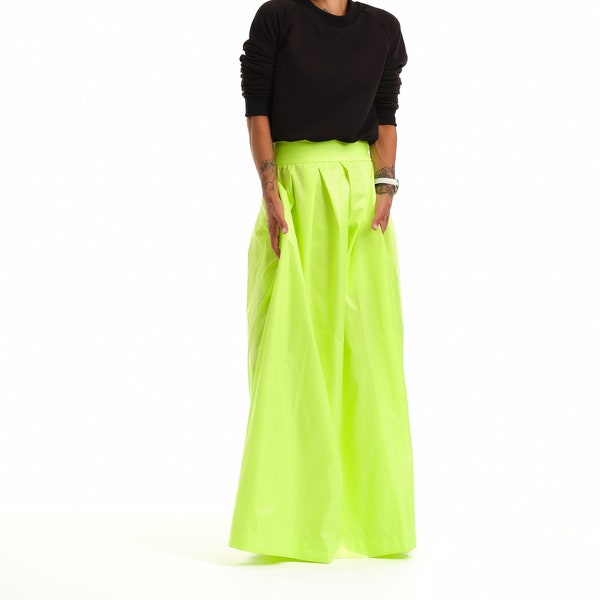 Jupe Maxi Femme Vert Fluo