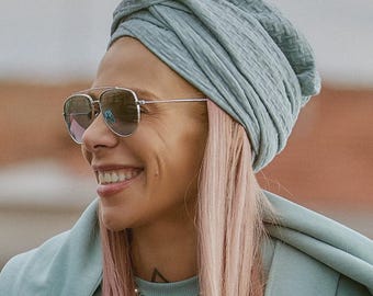 Green Turban Hat