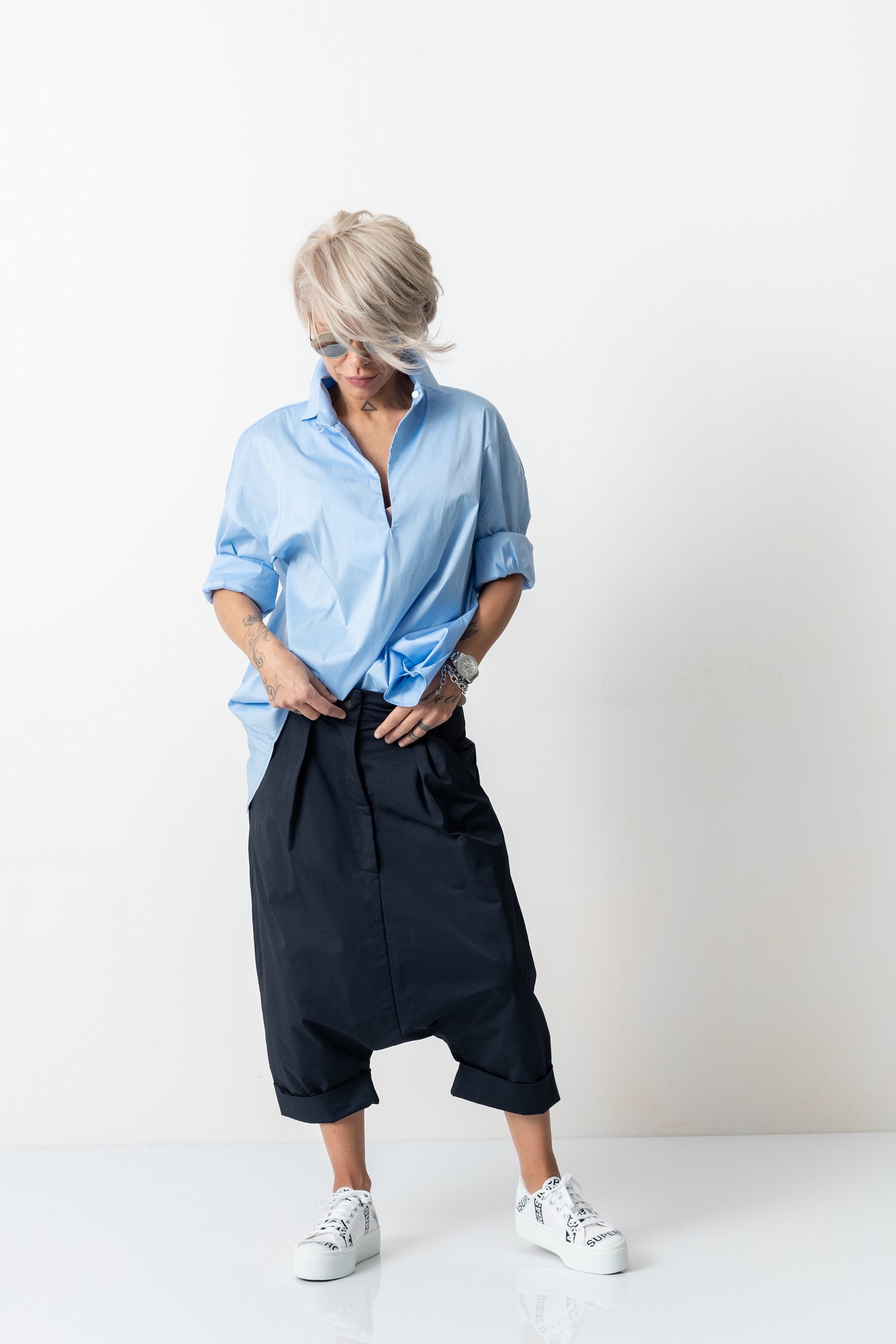 Drop Crotch Pants Trendy Addition 2023 | EUG FASHION