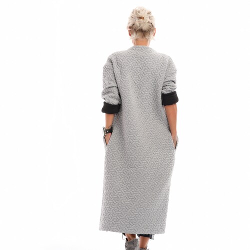 Grey Long shops Jacket, Grey Long vest