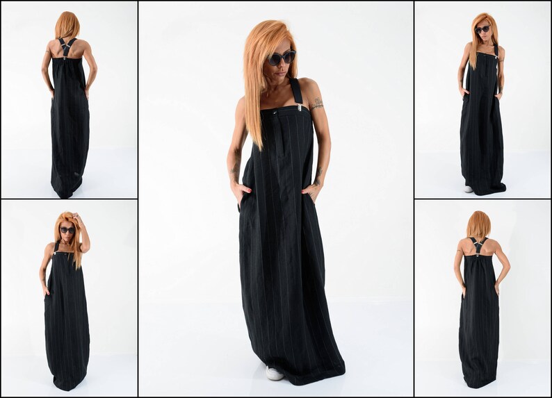 Linen Dress Maxi Dress Linen Clothing Infinity Dress Beach Wedding Dress Linen Overalls Black Dress Summer Dress Dresses For Women