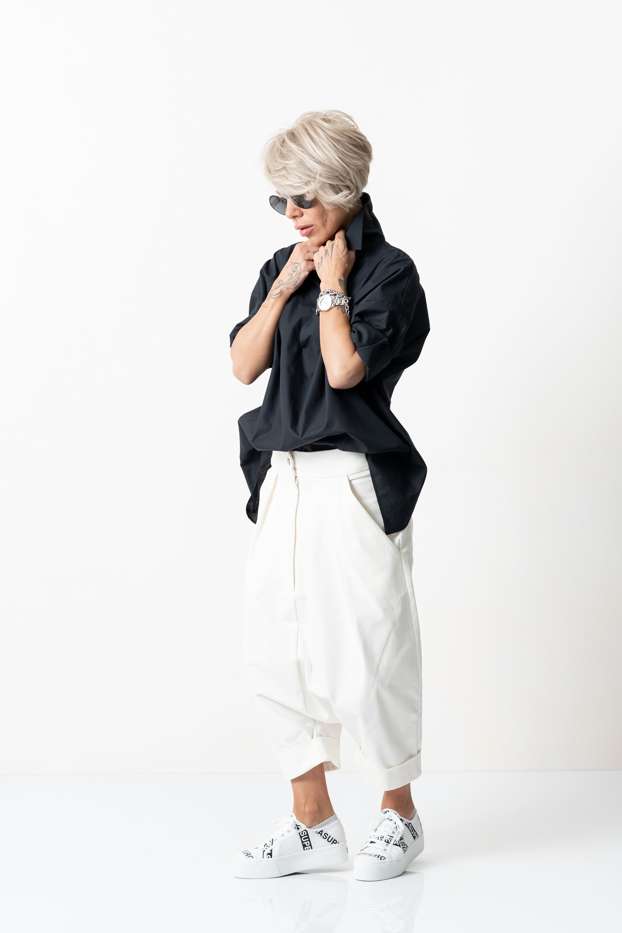 Vokuhila Oversize Damen T-Shirt: Ich Bin Nichts Für Schwache