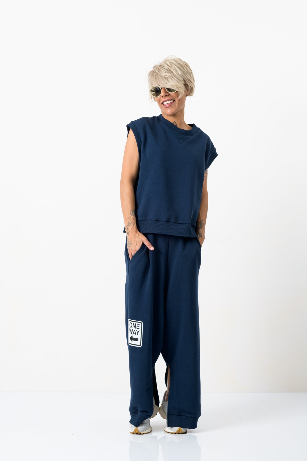 roots blue tracksuit