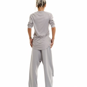 Grau Zerrissenes Sweatsuit Set Bild 6