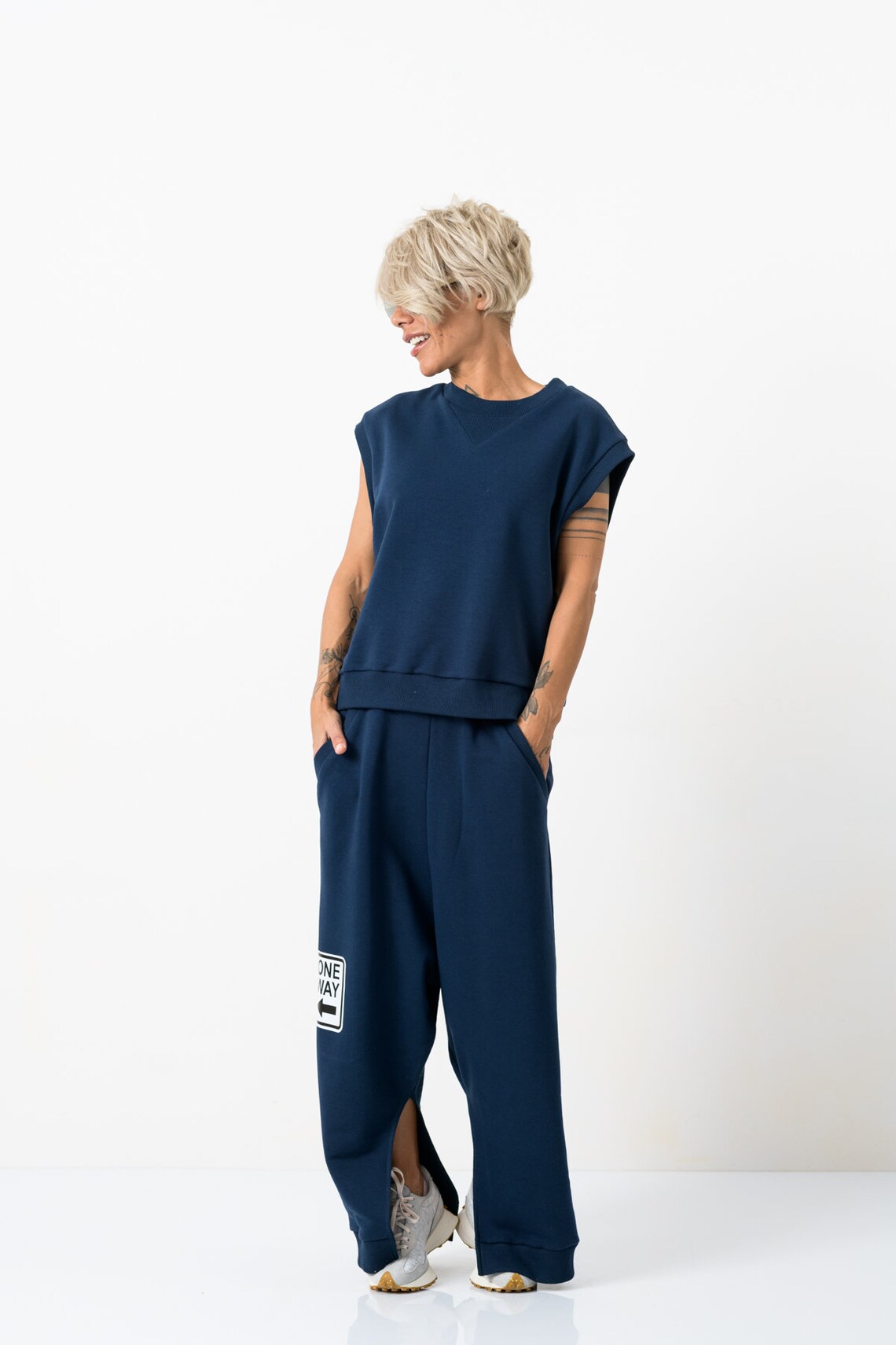 blue tracksuit womens