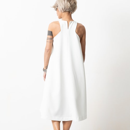 White Dress, shops Summer Dress, Maxi Women Dress, Loose Dress