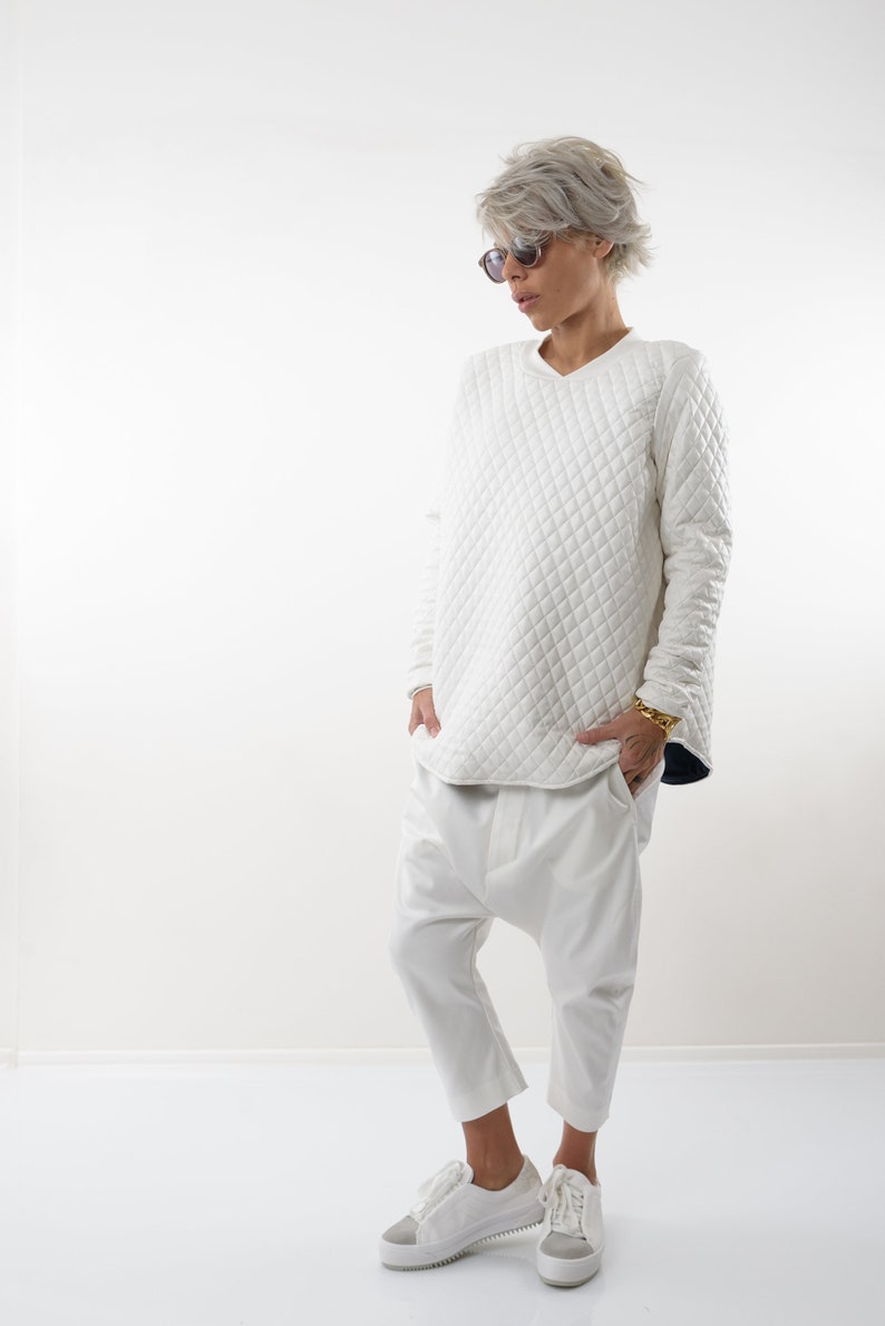 Wide Leg Pants Women Harem Pants Boho Pants Pants Women White Pants Loose Pants Trendy Plus Size Clothing