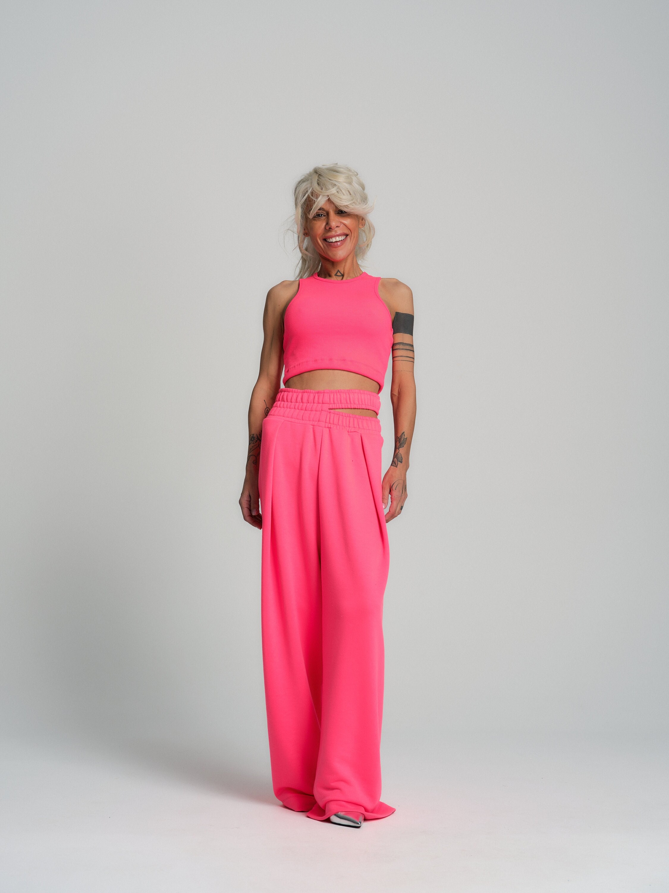 Neon Pink 3-piece Sweatsuit Set - Etsy