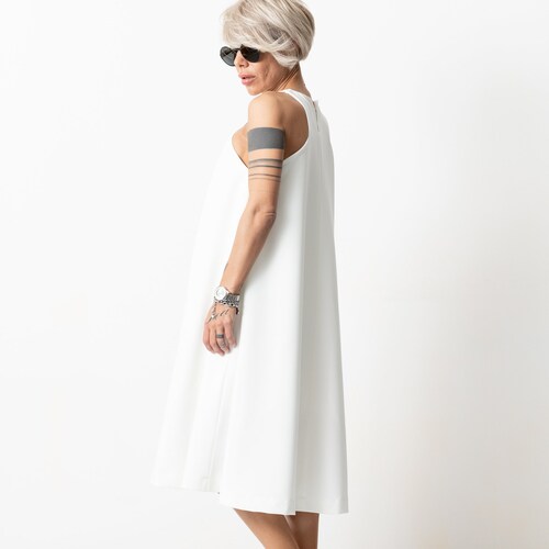 White Dress, shops Summer Dress, Maxi Women Dress, Loose Dress