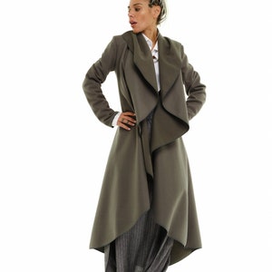 3510263 Green Shawl Collar Jacket main image 1