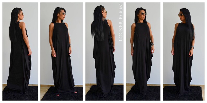 Maxi Dress Black Dress Plus Size Dress Long Dress Wedding Etsy
