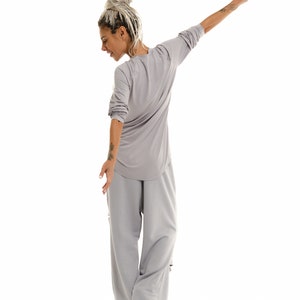 Grau Zerrissenes Sweatsuit Set Bild 5