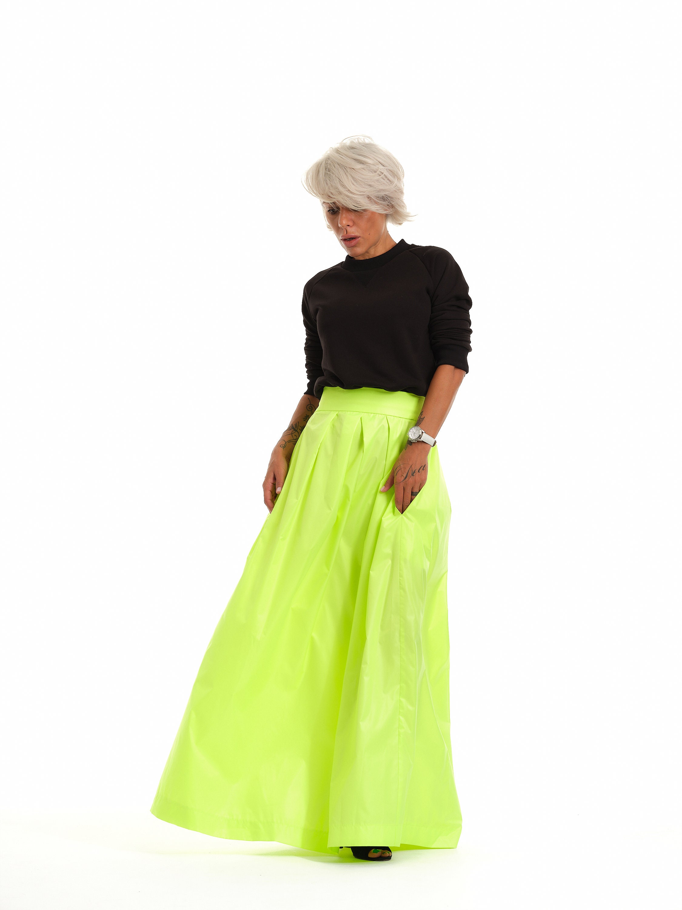 Neon maxi sale skirt