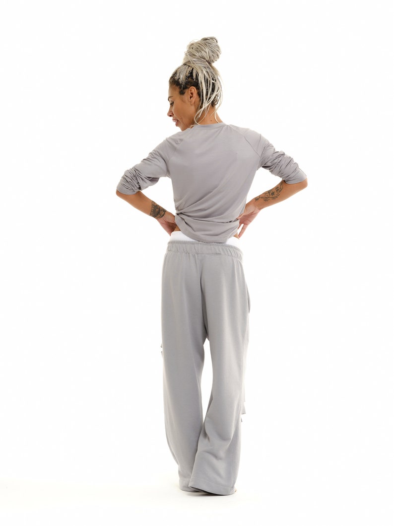 Grau Zerrissenes Sweatsuit Set Bild 8