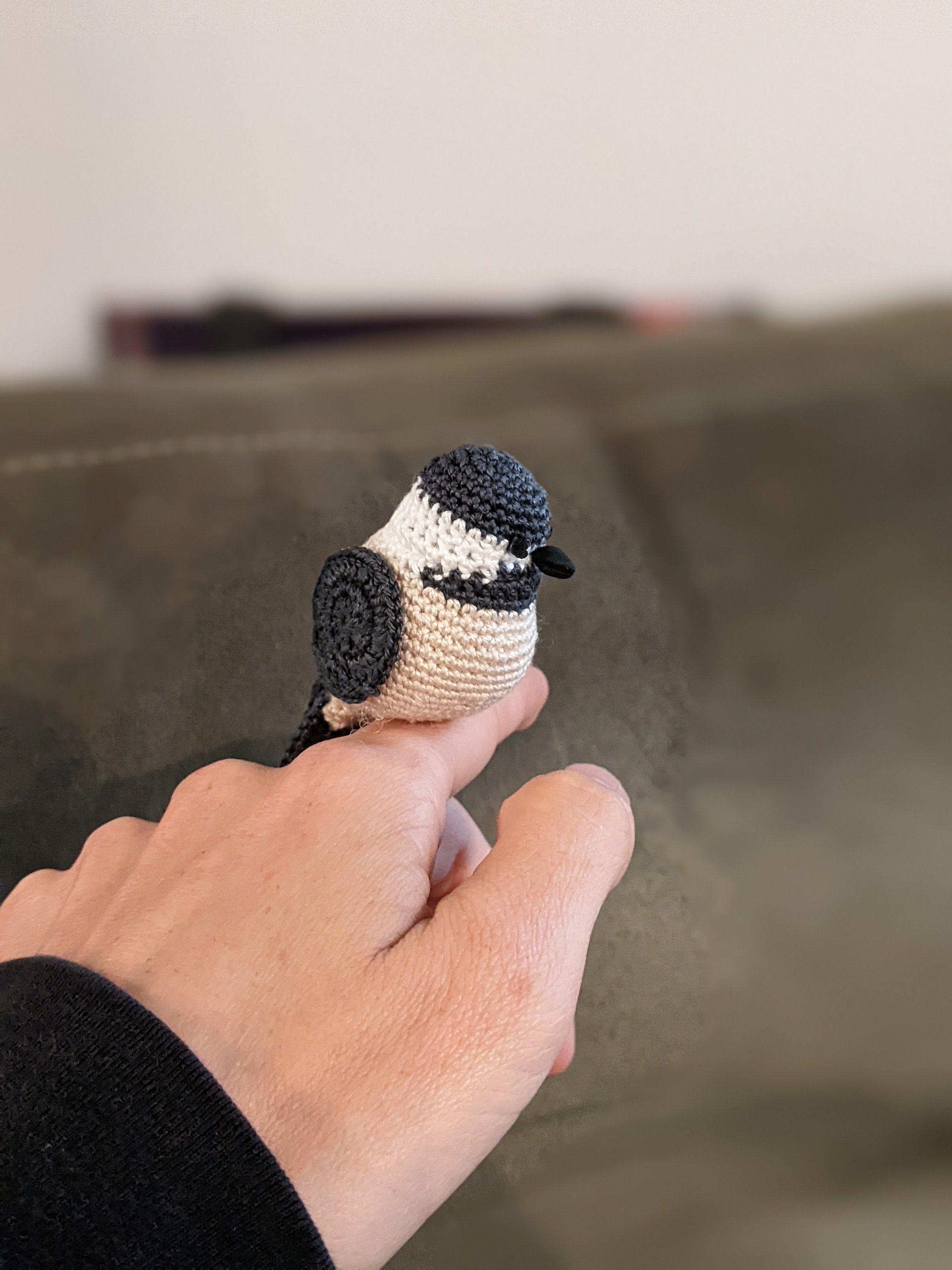Black Cap Chickadee Crochet Pattern - Etsy