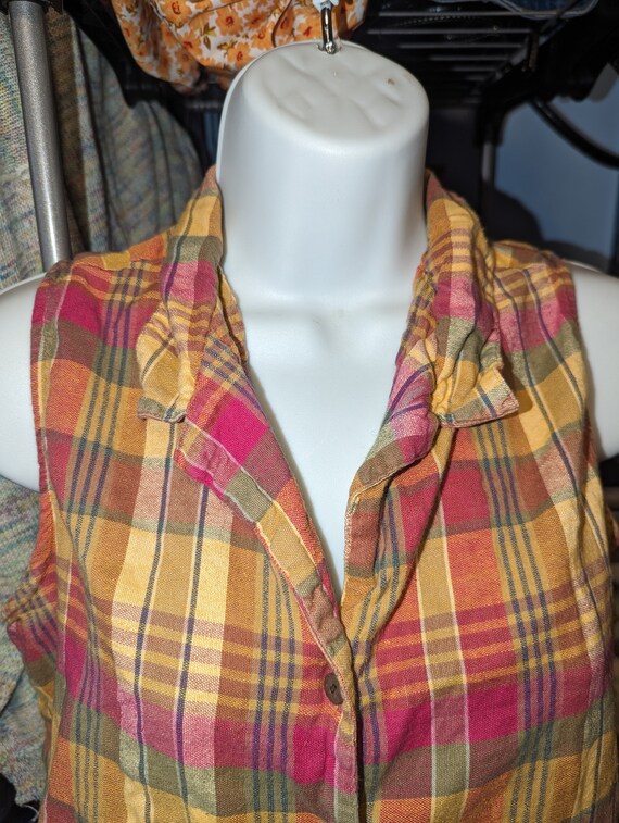 Vintage 90s Campaign International Express Plaid … - image 2