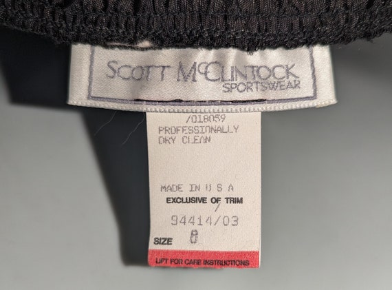 Scott Mcclintock Vintage 80s Black Velvet High Wa… - image 5