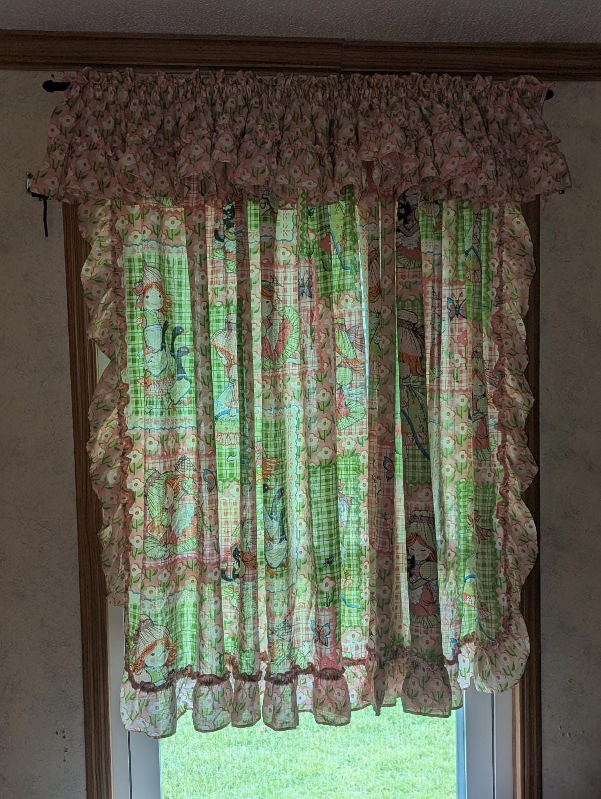 ヴィンテージ 70年代 ピンク パッチワーク フローラル ホリーホビー