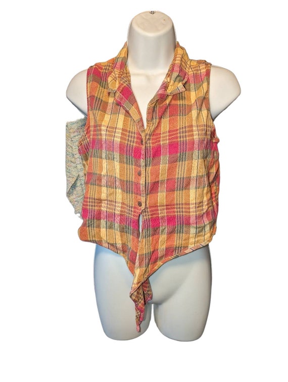 Vintage 90s Campaign International Express Plaid … - image 5