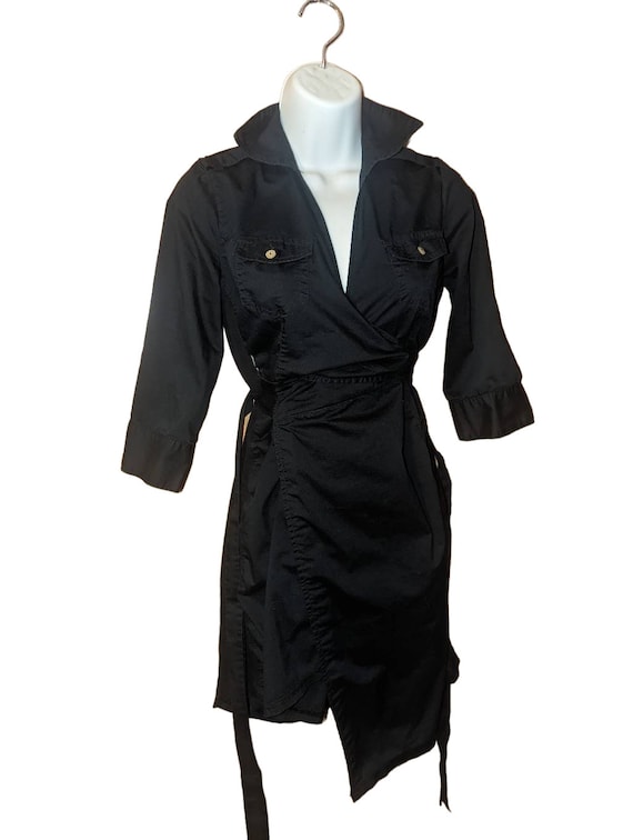 Vintage Y2K Black Converse Wrap Dress - Etsy