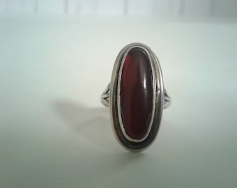 Almandine Garnet and Sterling silver Ring