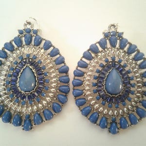 Vintage Enamel Dangle Earrings