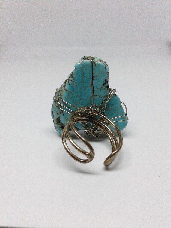 Raw Turquoise Ring View 3