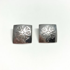 Mexican Stamped Sterling Silver Earrings