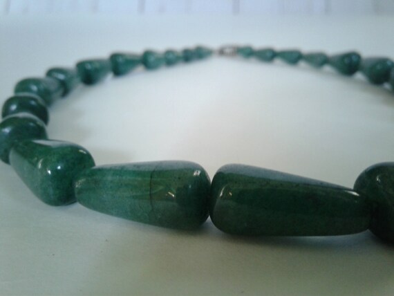 Green Emerald Quartz Beaded Necklace