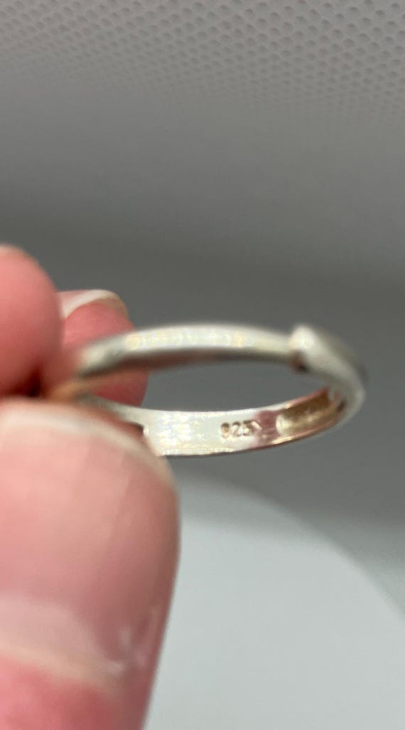 Amber Cabochon Adjustable Bat Ring - image 5