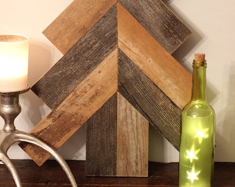 Barn Wood Mantle Christmas Tree