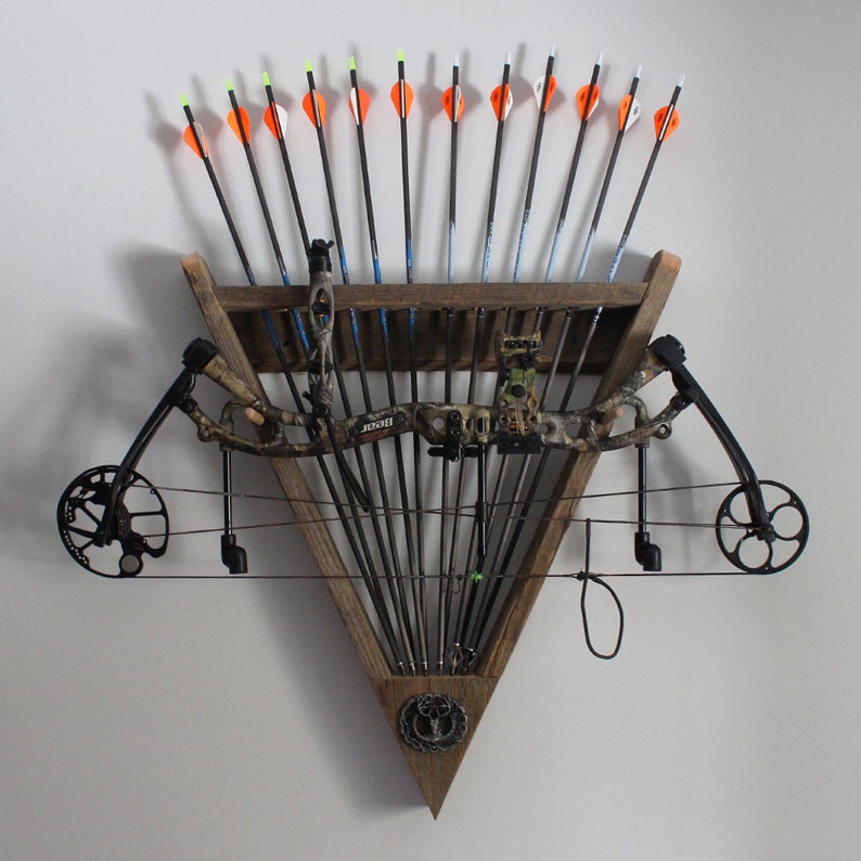 Barn Wood Bow & Arrow Rack for Archery Etsy