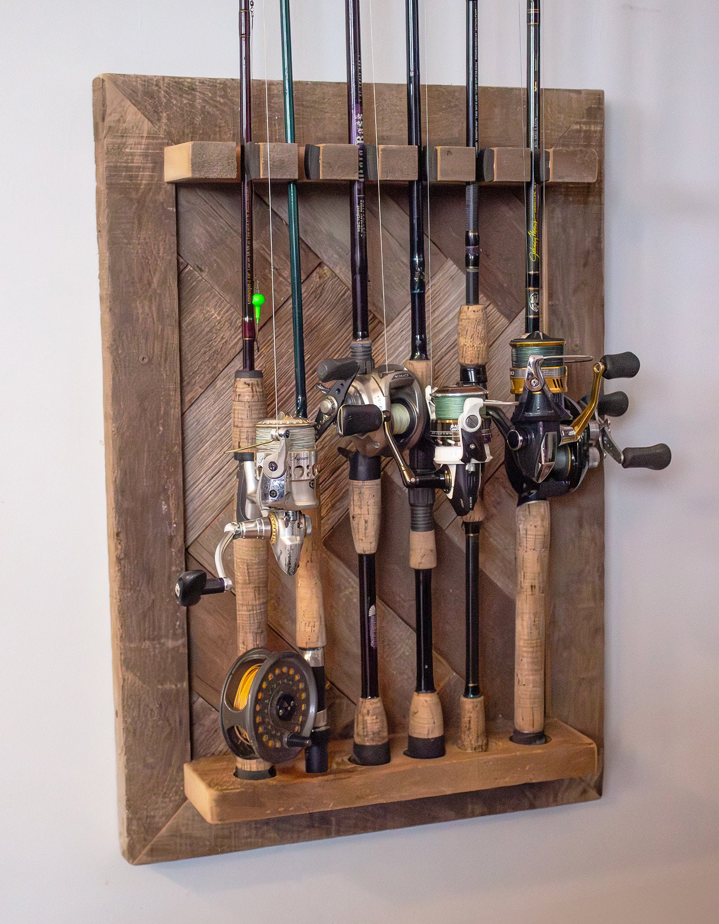 Vertical Fishing Rod Rack 