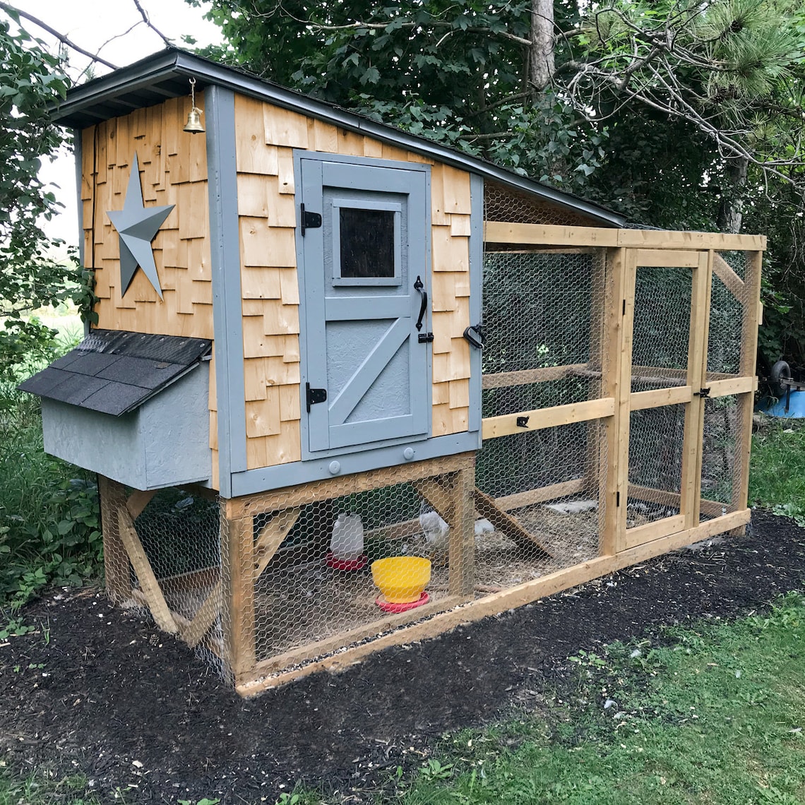 Cedar Shake Chicken Cottage coop Etsy