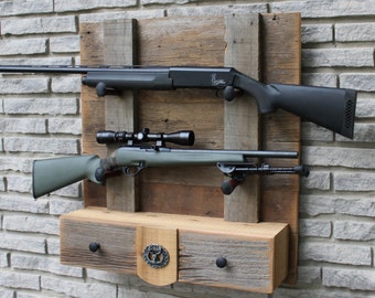 Barn Wood Gun Rack