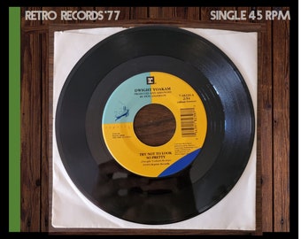 Dwight Yoakam-Try Not To Look So Pretty / Wild Ride Single LP, 1988, 45 RPM single,  7 Inch single, record, vinyl, lp