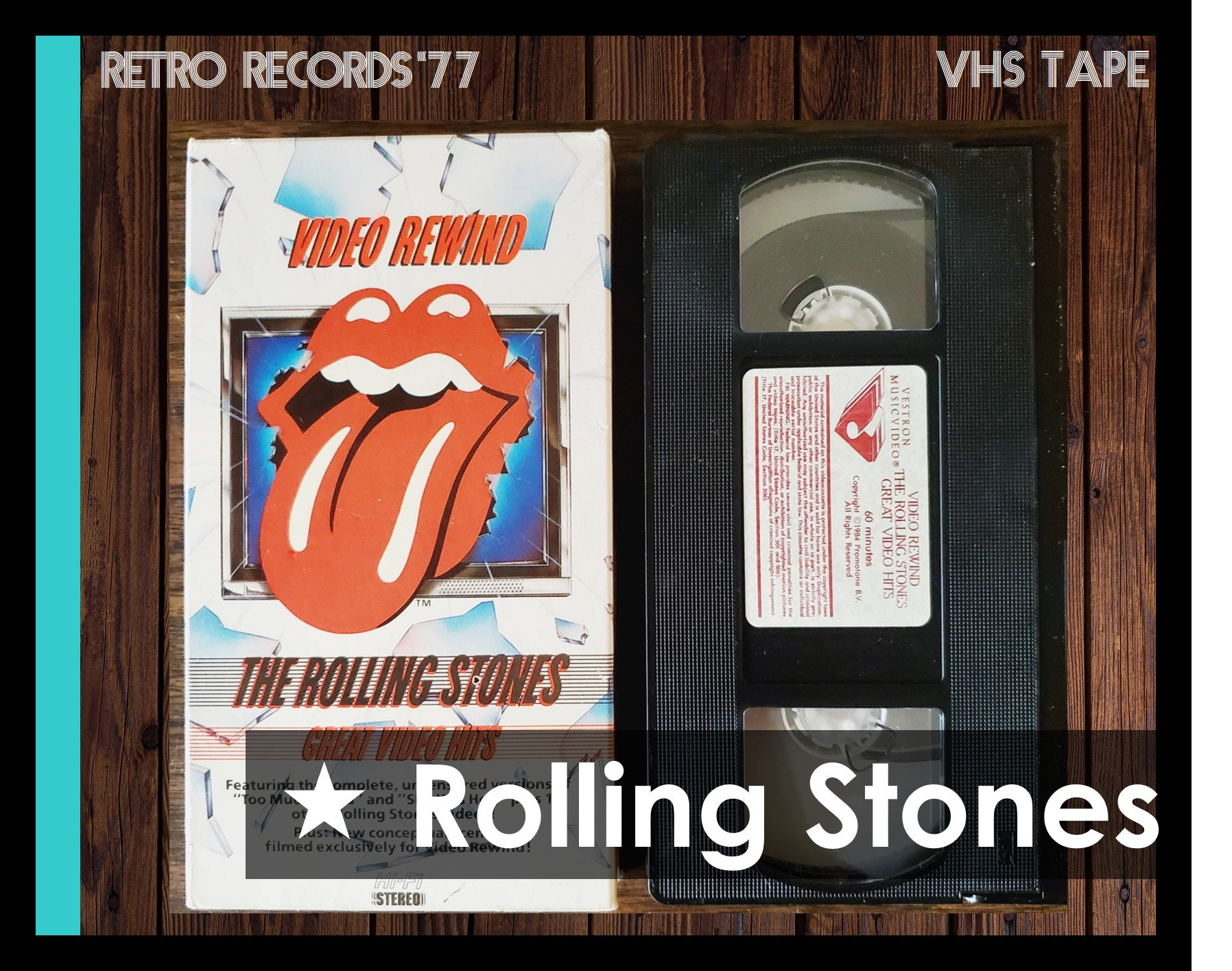 1984 the Rolling Stones – Video Rewind - Great Video Hits VHS