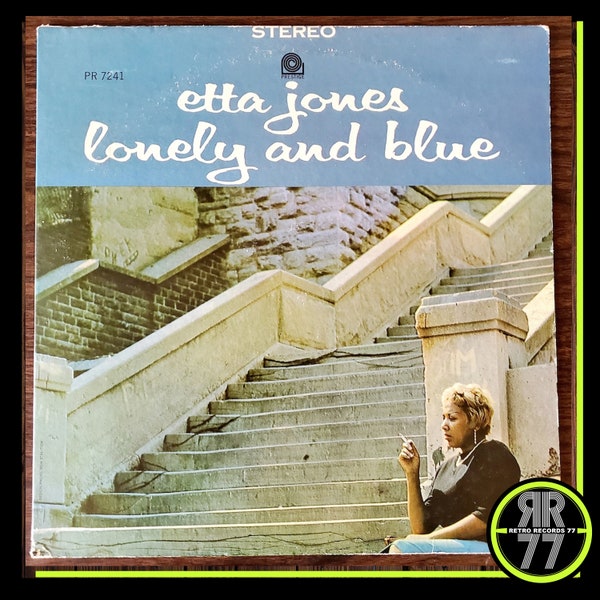 Vintage 1964  Etta Jones - Lonely And Blue album, signed, autograph, Jazz, Funk, Soul,  LP, Vinyl, Record, Album