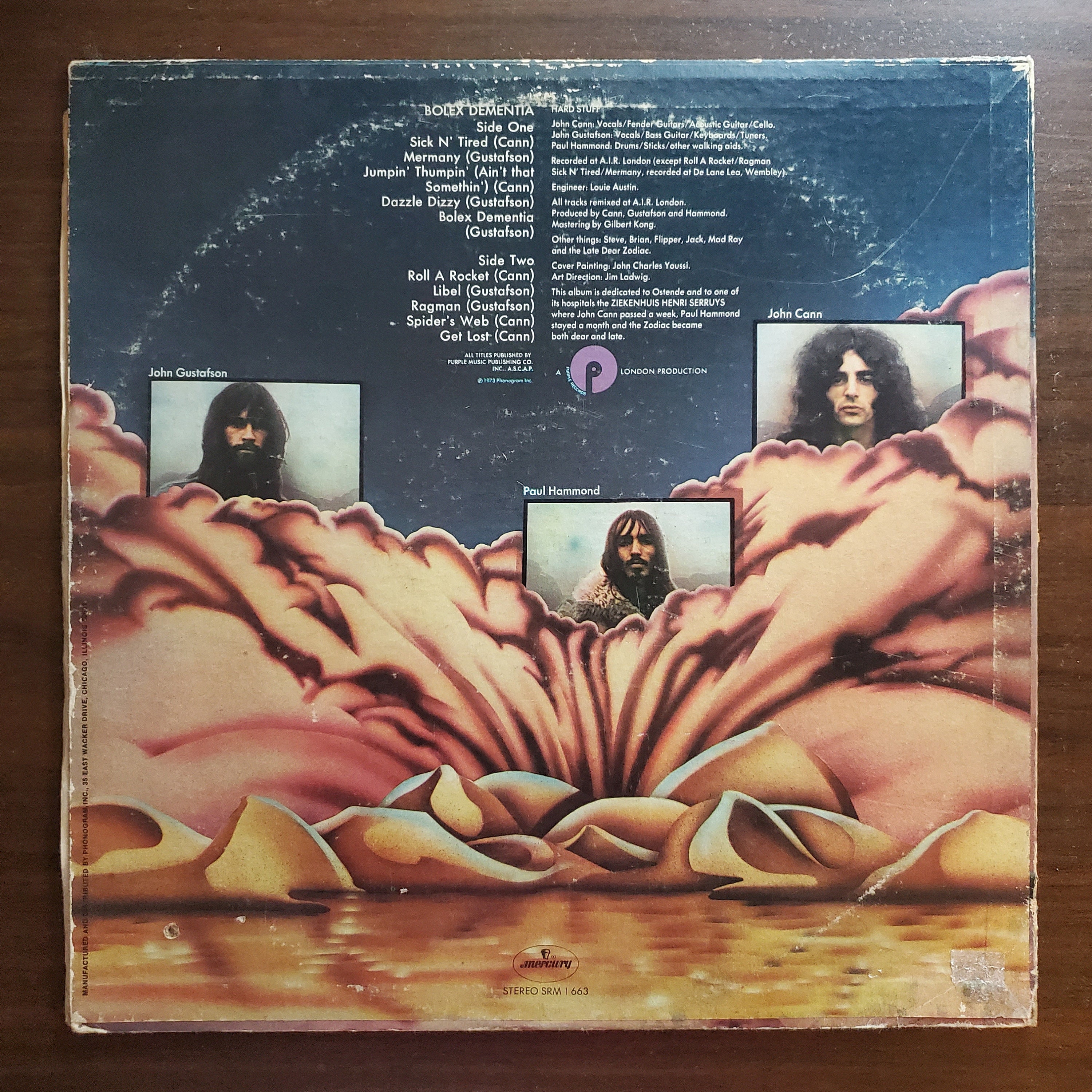 英オリジ HARD STUFF / BOLEX DEMENTIA / レコード Hard Stuff – Bolex Dementia Vintage Album, 1973, SRM-1 663, Sick N