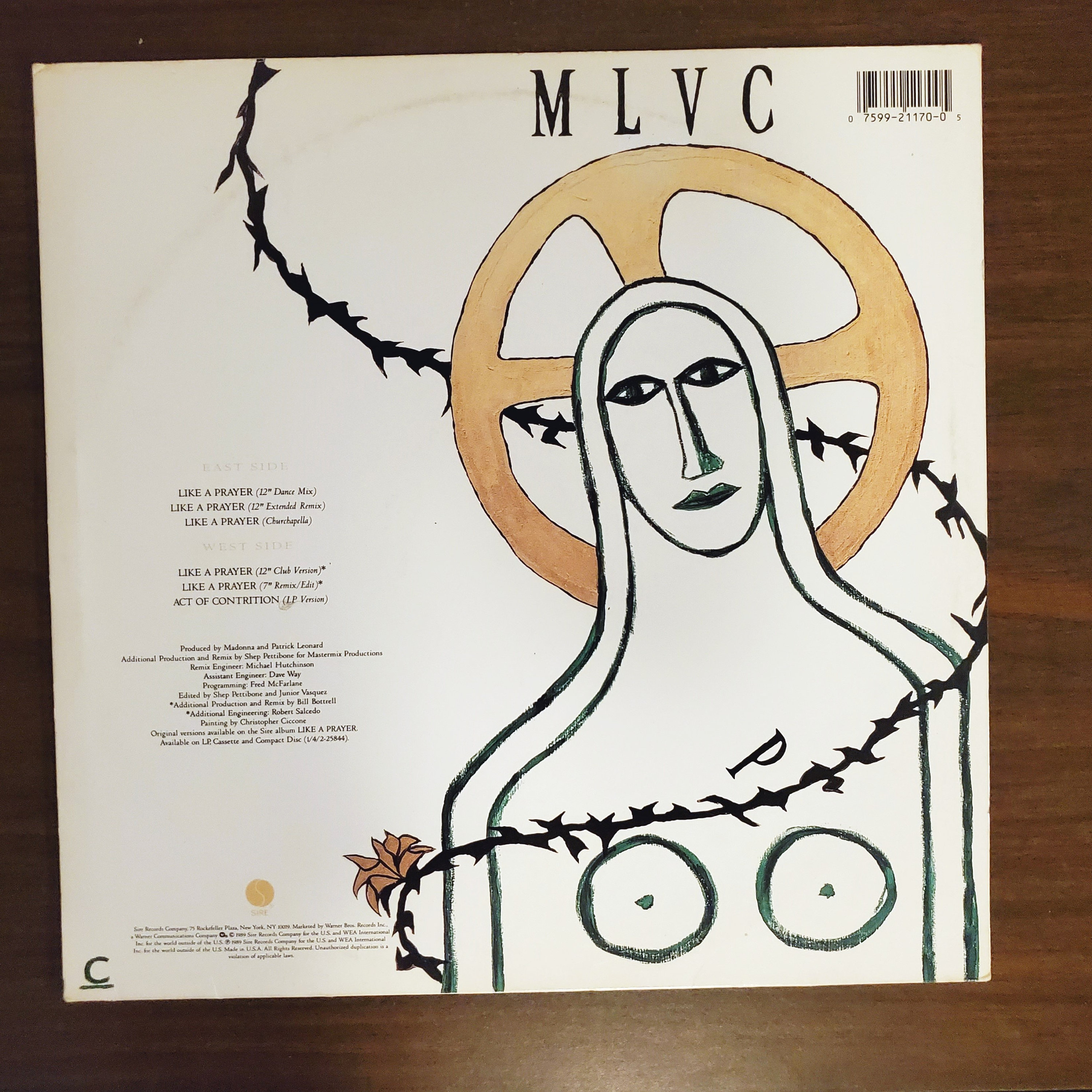 Madonna – Like A Prayer Vintage Maxi-single, 1989, Sire – 0