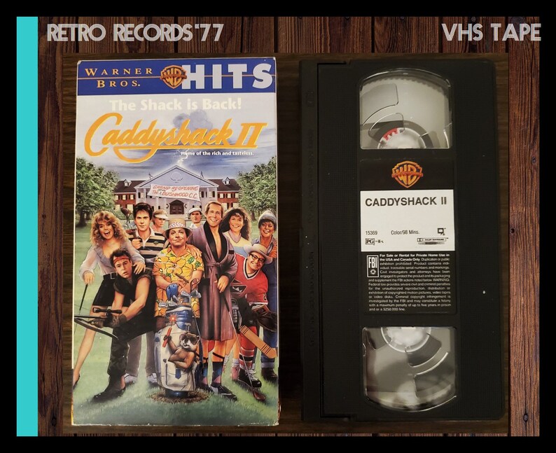 Caddyshack II VHS Happy Gilmore VHS Golf Comedy Adam Etsy Singapore