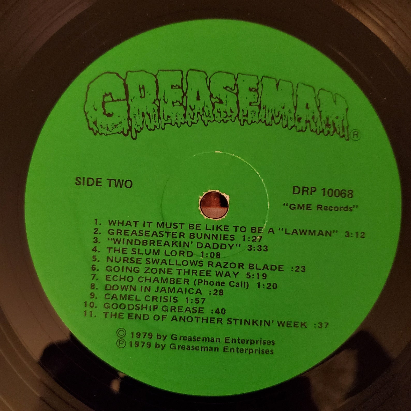 Vintage LP Greaseman live and Shrieking, Comedy, Greaseman, Monolog
