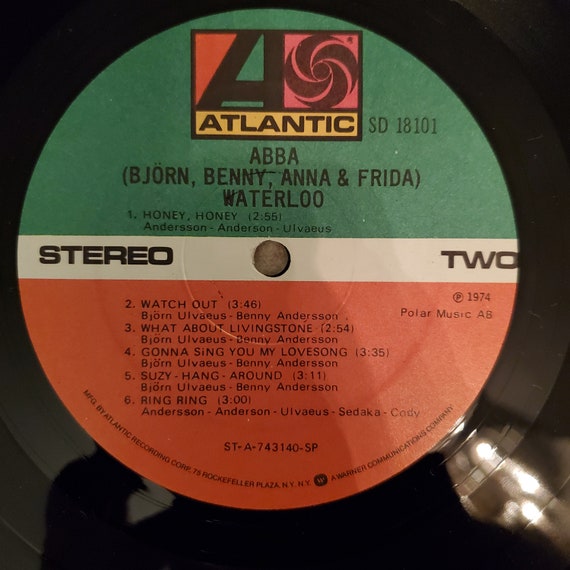 ABBA　waterloo レコード　アバ 1975 ABBA - Waterloo Album, SD 18101 - Etsy