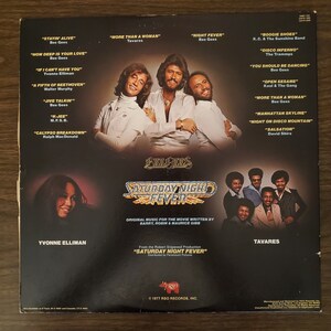 Saturday Night Fever Record LP & VHS Movie, 1977, John Travolta, Bee Gees, Stayin' Alive, Disco, Double Album, LP, Vinyl, Record, Album, vhs image 3