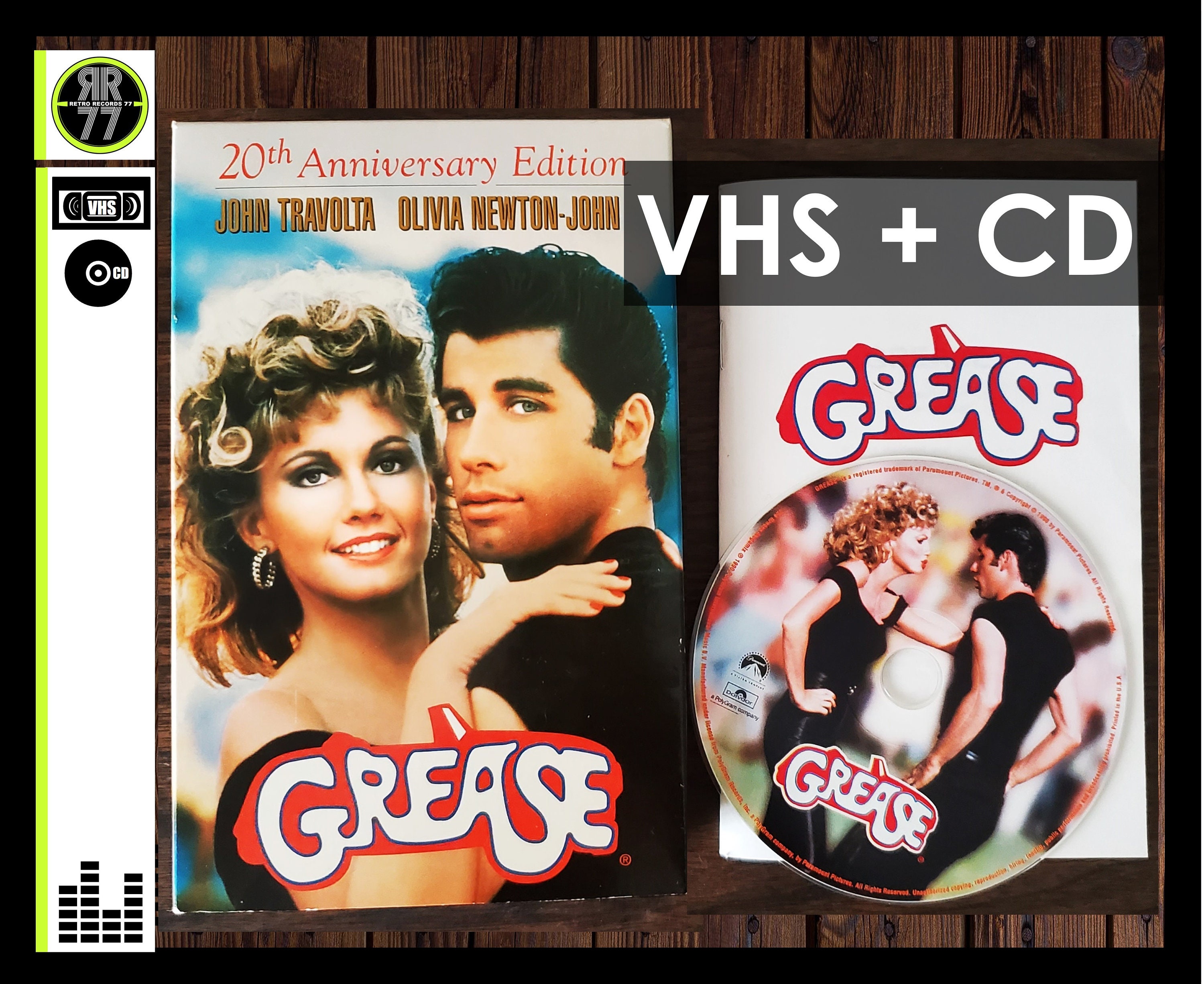 1998 Grease 20th Anniversary Limited Edition on VHS Includes Etsy